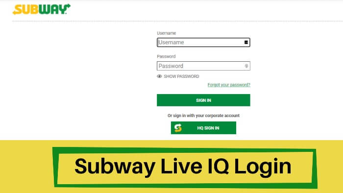 Subway-Live-IQ-Login